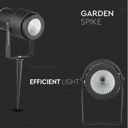 LED Buitenlamp LED/12W/230V 3000K zwart IP65