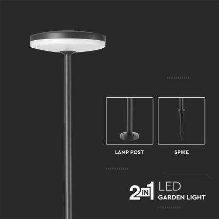 LED Buitenlamp LED/12W/230V 4000K IP65 antraciet