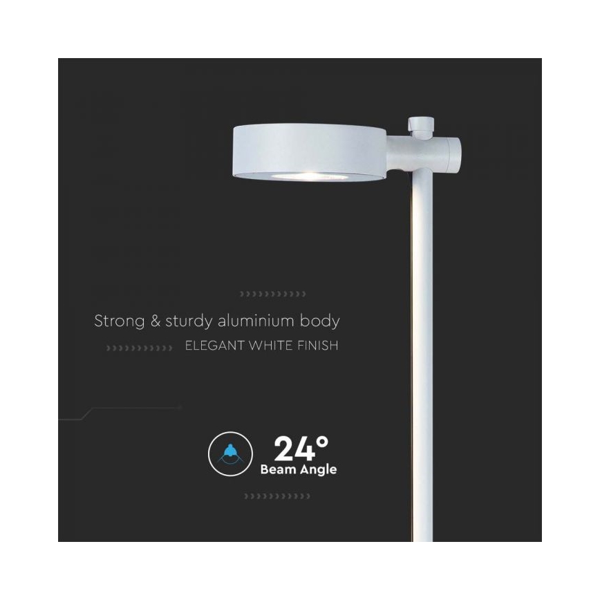 LED buitenlamp LED/7W/230V 3000K IP65 wit 102 cm