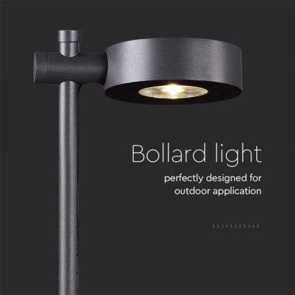 LED buitenlamp LED/7W/230V 4000K IP65 zwart