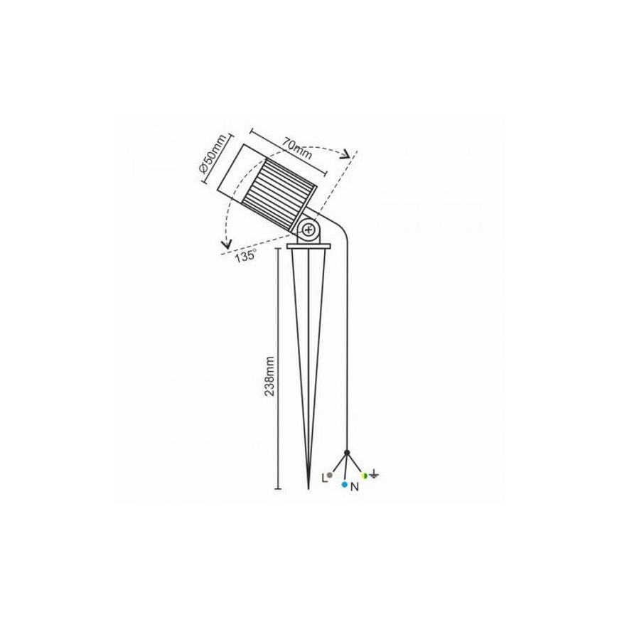 LED Buitenlamp LED/7W/85-264V IP67