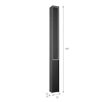 LED buitenlamp MODO LED/23,4W/230V 4000K IP44 80 cm zwart