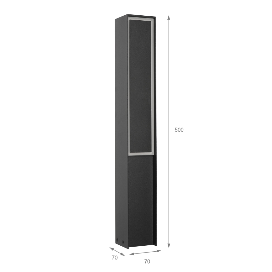 LED buitenlamp MODO LED/8W/230V 4000K IP54 50 cm zwart