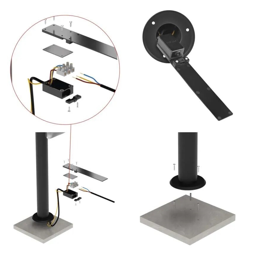 LED Buitenlamp NIKA LED/12,5W/230V IP44 80 cm