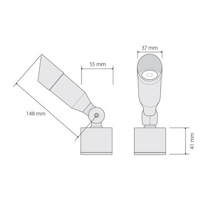 LED Buitenlamp OKO 1xLED/1W/350mA IP54