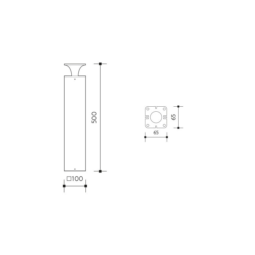 LED Buitenlamp ORNELA LED/6W/230V 3000K IP54 antraciet