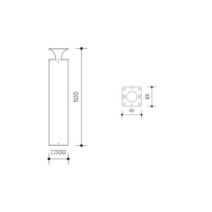 LED Buitenlamp ORNELA LED/6W/230V 3000K IP54 bruin