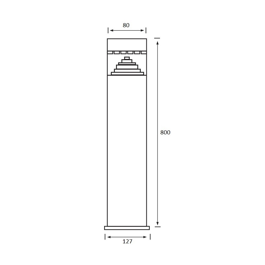 LED Buitenlamp SALIX 1xLED/6W/230V IP44