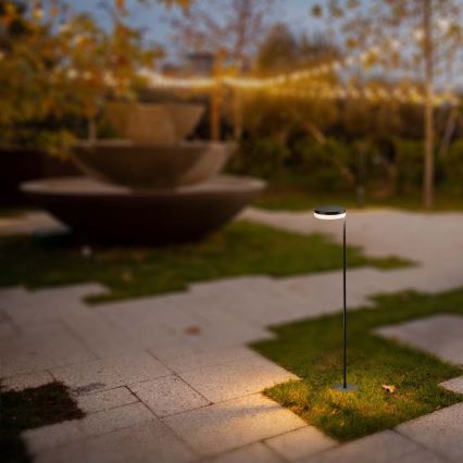 LED Buiten zonne-energie lamp LED/2W/3,7V 3000K IP54 2000 mAh zwart