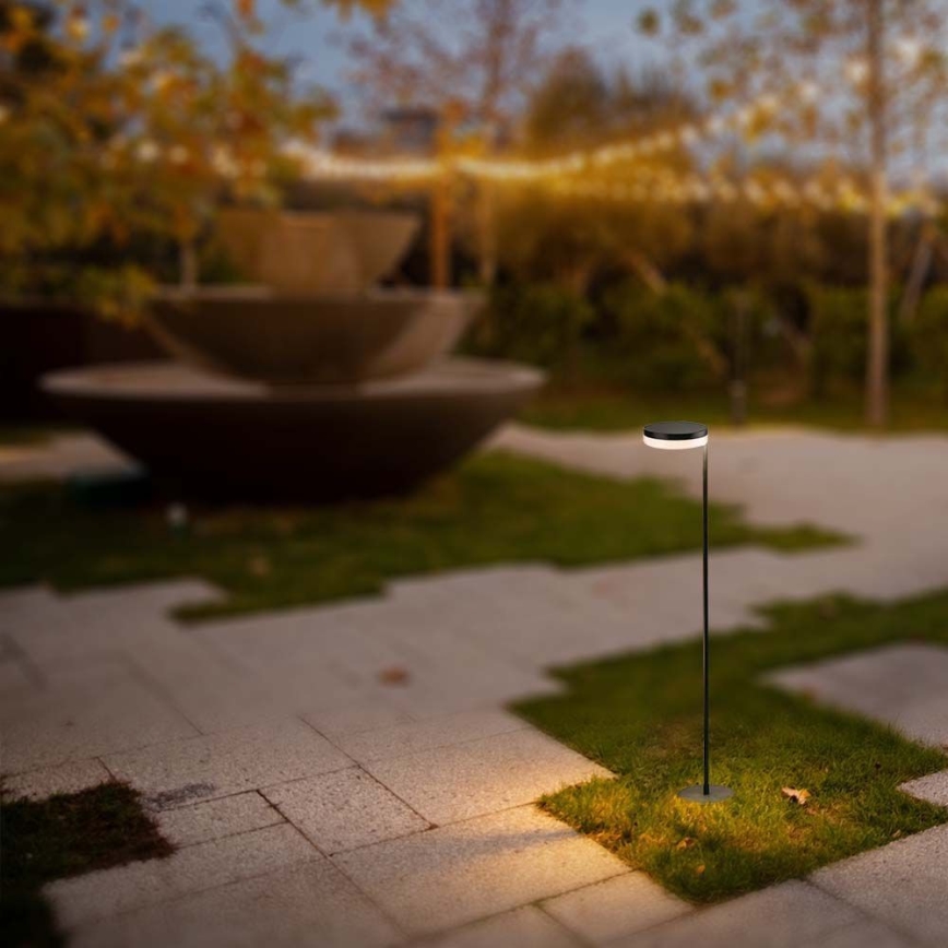 LED Buiten zonne-energie lamp LED/2W/3,7V 3000K IP54 2000 mAh zwart