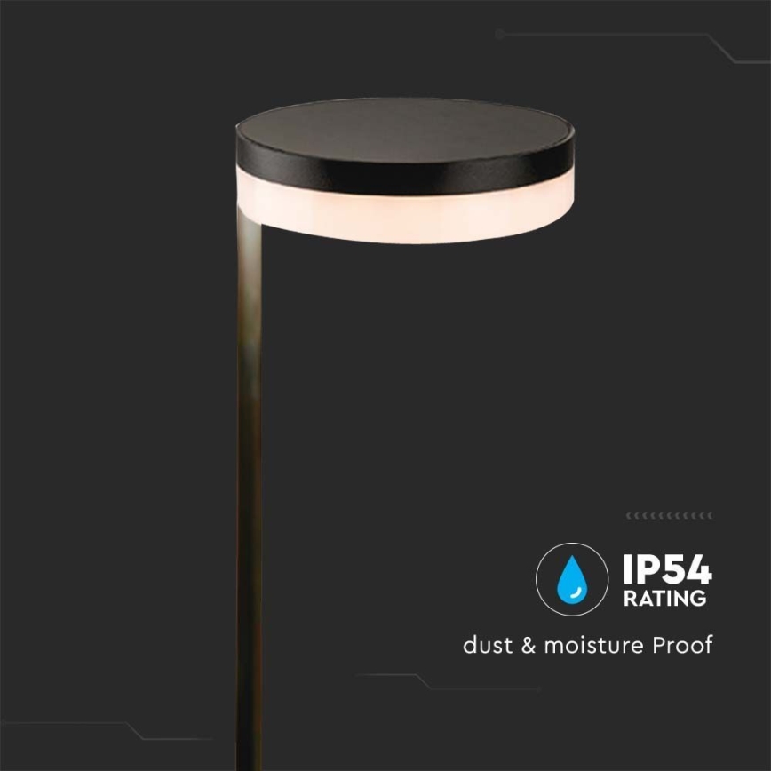 LED Buiten zonne-energie lamp LED/2W/3,7V 3000K IP54 2000 mAh zwart
