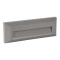 LED Buitenlamp voor trappen LED/3W/230V IP65 3000K grijs