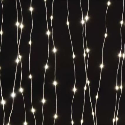 LED buitenlichtketting 240xLED/8 functies 6,7 m IP44 warm wit