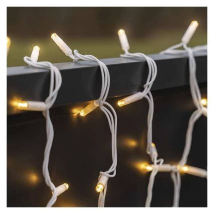 LED buitenlichtslinger 100xLED/10m IP44 warm wit