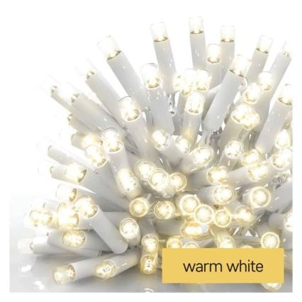 LED buitenlichtslinger 100xLED/10m IP44 warm wit
