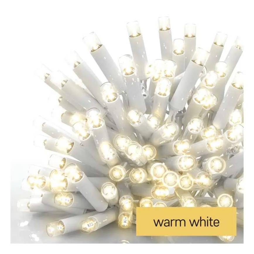 LED buitenlichtslinger 100xLED/10m IP44 warm wit