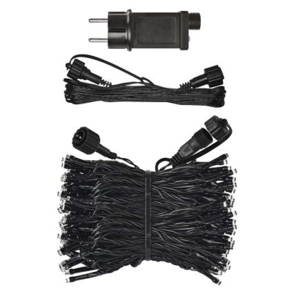 LED buitenlichtsnoer 100xLED/15m IP44 koel wit