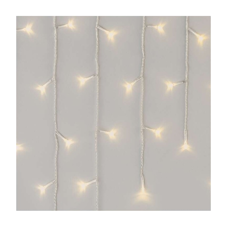 LED-buitenlichtsnoer 300 LED / 8 standen 10 m IP44 warm wit + afstandsbediening