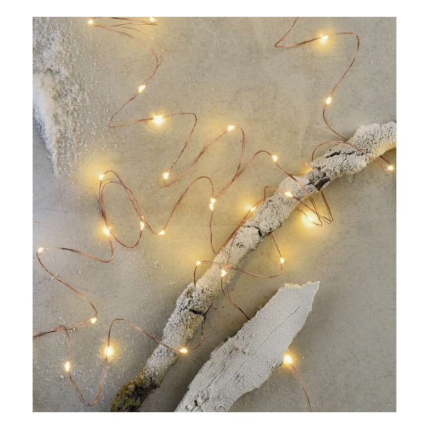 LED buitenlichtsnoer 40xLED/9m IP44 warm wit