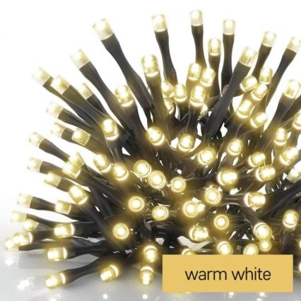 LED buitenlichtsnoer 50xLED/5m IP44 warm wit