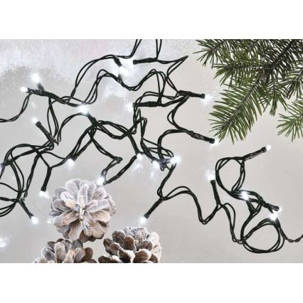 LED buitenlichtsnoer 80xLED/13m IP44 koel wit