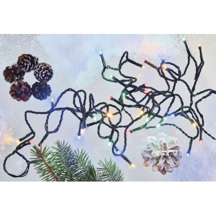 LED buitenlichtsnoer 80xLED/13m IP44 meerkleurig