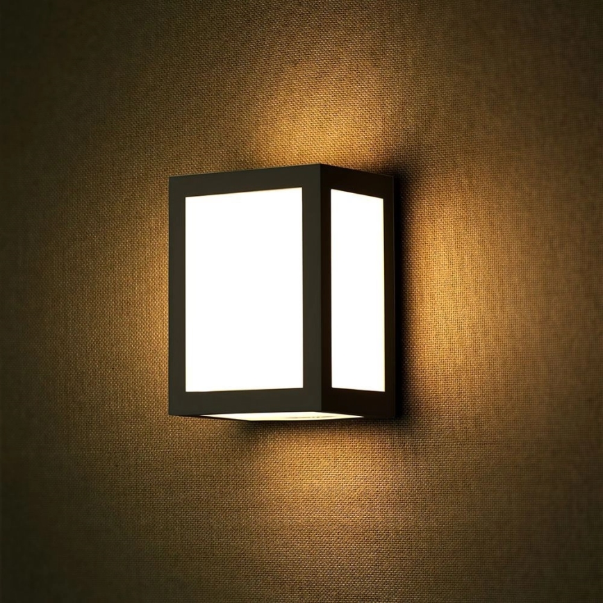 LED buitenmuurlamp LED/12W/230V 3000K IP65 zwart