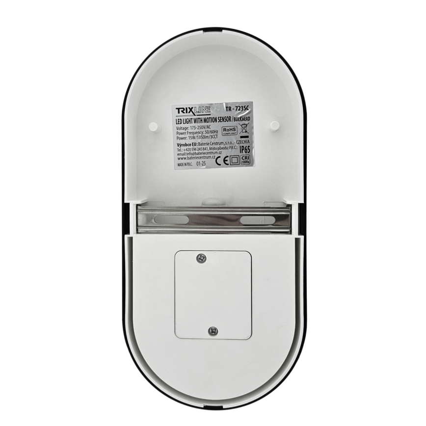 Dimbare LED-buitenwandlamp met bewegingssensor LED/12/15/18W/230V 3000K/4000K/6500K IP65 zwart/wit