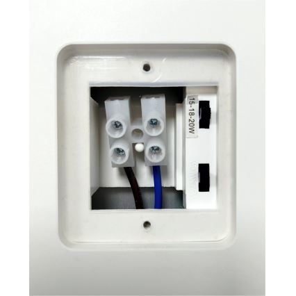 Dimbare LED-buitenwandlamp met bewegingssensor LED/12/15/18W/230V 3000K/4000K/6500K IP65 zwart/wit