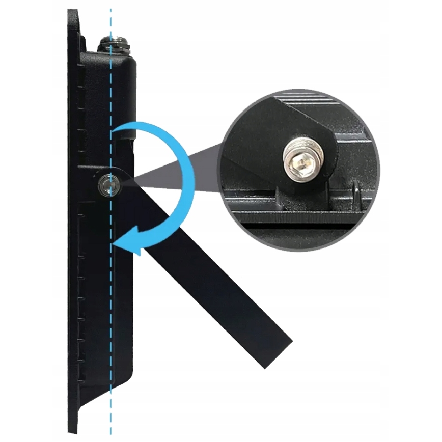 LED schijnwerper voor buiten met bewegings- en schemersensor LED/100W/230V 4500K IP65 zwart