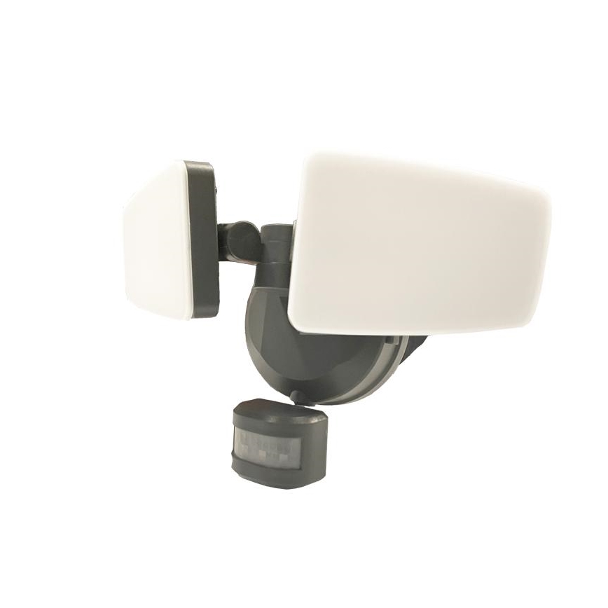 LED Buitenschijnwerper met sensor LED/24W/230V 3000/4000/6000K IP54 antraciet