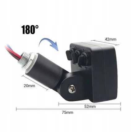 LED Buitenschijnwerper met sensor LED/30W/230V 4000K IP65 zwart