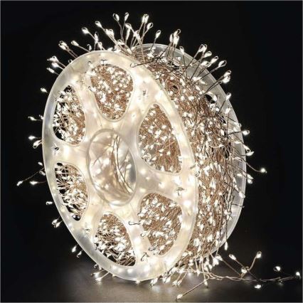 LED buitenslinger 1920xLED/8 functies 19,2m IP44 warm wit
