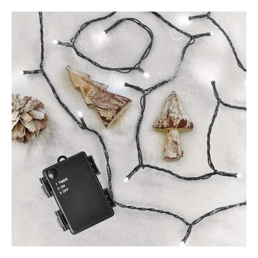 LED buitenslinger 40xLED/3xAA 3,3m IP44 koud wit