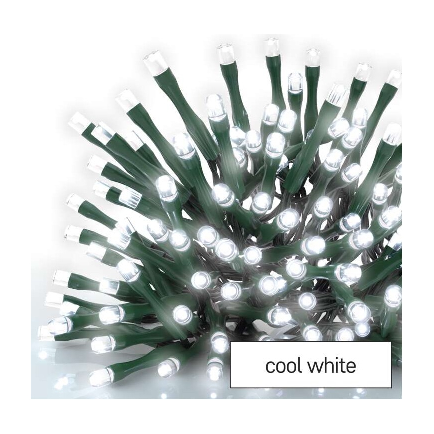 LED buitensnoer 120xLED/17m IP44 koel wit