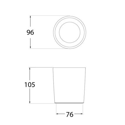 LED Buitenspot LIVIA 1xGU10/6W/230V 3000/4000/6500K IP55 hars