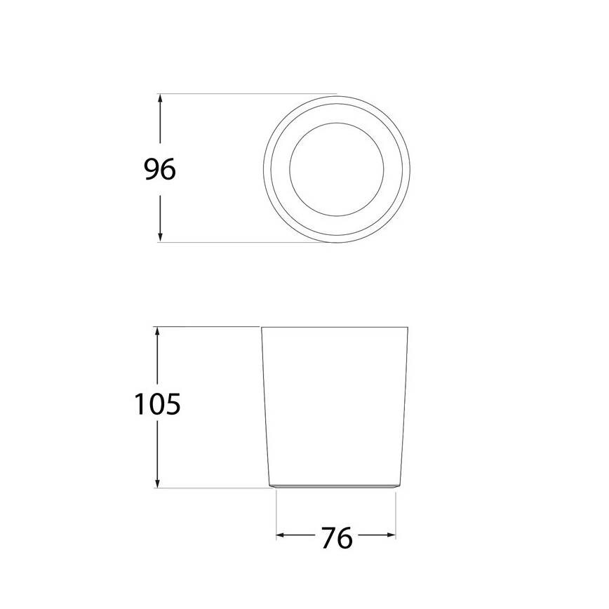 LED Buitenspot LIVIA 1xGU10/6W/230V 3000/4000/6500K IP55 hars