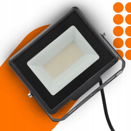 LED buitenstraler LED/50W/230V 4500K IP65 zwart