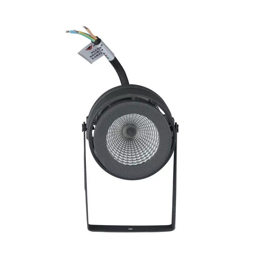 LED Buitenverlichting LED/12W/100-240V IP65 grijs - groen licht