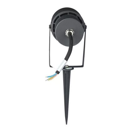 LED Buitenverlichting LED/12W/100-240V IP65 grijs - groen licht
