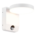 LED Buitenwand Flexibele Lamp met Sensor LED/17W/230V IP65 4000K Wit