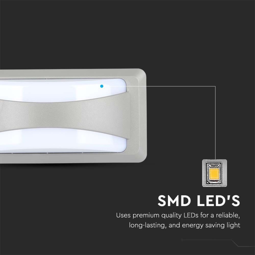 LED Buitenwandlamp LED/12W/230V 3000K IP65
