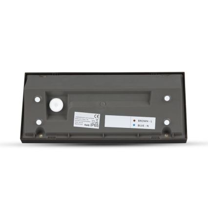 LED Buitenwandlamp LED/12W/230V 6400K IP65 zwart