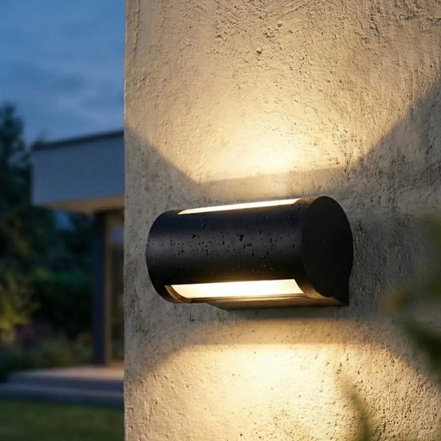 LED buitenwandlamp 13W/230V, IP65, zwart
