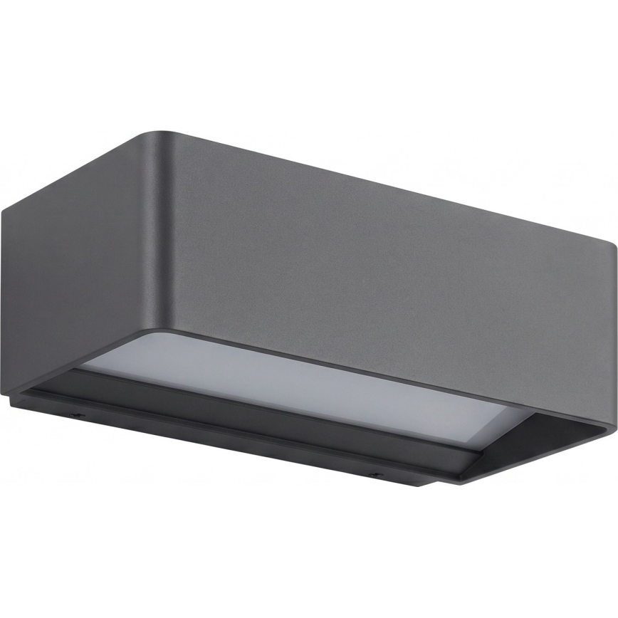 LED buitenwandlamp 13W/230V, IP65, zwart