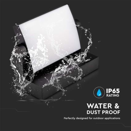 LED Buitenwandlamp LED/17W/230V 3000K IP65 zwart