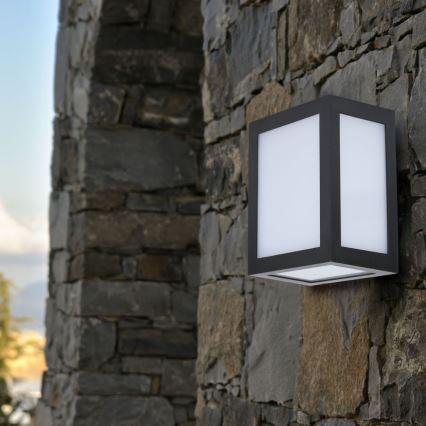 LED buitenwandlamp LED/12W/230V 4000K IP65 zwart