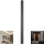 LED buitenwandlamp LED/23W/230V 4000K IP65 141 cm zwart