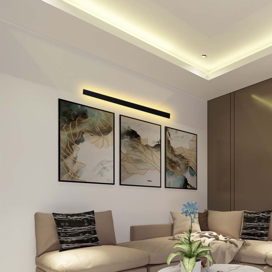 LED buitenwandlamp LED/23W/230V 4000K IP65 141 cm zwart