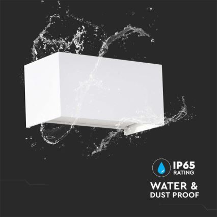 LED buitenwandlamp LED/24W/230V 3000K IP65 wit